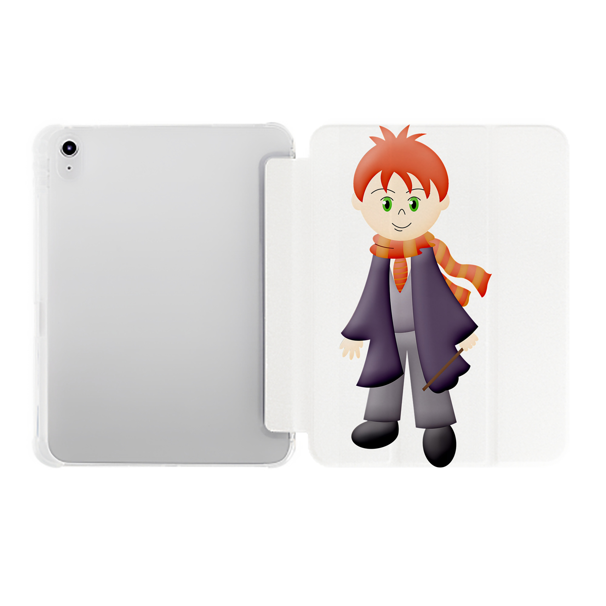 （画像用） Harry Potter ハリー・ポッターシリーズ IPad ケース ペン収納付き 三つ折りスタンド PUレザー×シリコン 対応機種9.5/10.5/10.9インチ